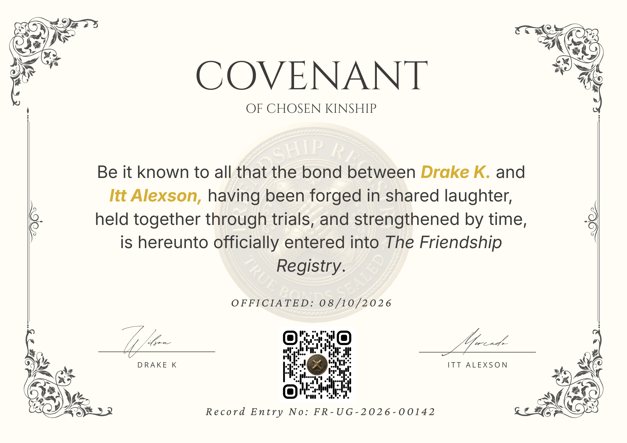 Certificate demo